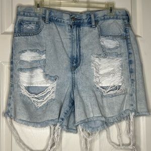 American Eagle mom jean shorts